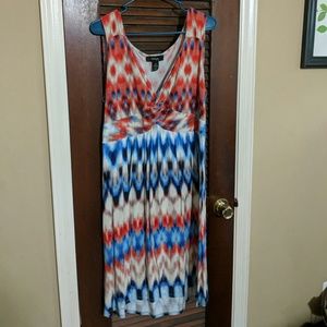 Ikat style dress, 2X
